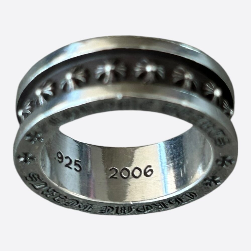 Chrome Hearts Silver Tiny Plus Spinner Ring - image 5
